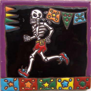 mexican talavera ceramic handmade day of the dead skull